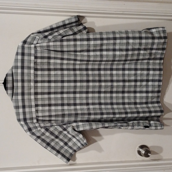 Patagonia Men's Gray Plaid Puckerwear Seersucker Textured Shirt Sz XXL-Gorpcore - Picture 6 of 7
